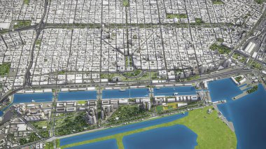 Buenos Aires - 3D model hava görüntüleme
