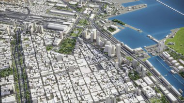 Buenos Aires - 3D model hava görüntüleme