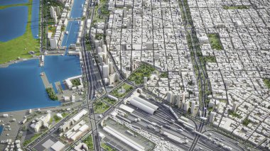 Buenos Aires - 3D model hava görüntüleme