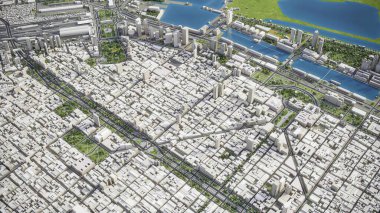 Buenos Aires - 3D model hava görüntüleme