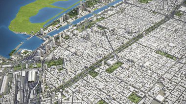 Buenos Aires - 3D model hava görüntüleme