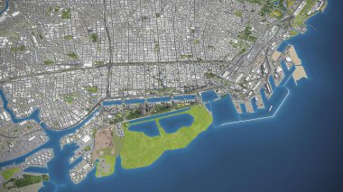 Buenos Aires - 3D model hava görüntüleme