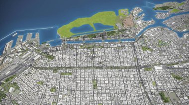 Buenos Aires - 3D model hava görüntüleme