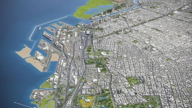 Buenos Aires - 3D model hava görüntüleme