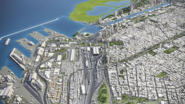 Buenos Aires - 3D model hava görüntüleme