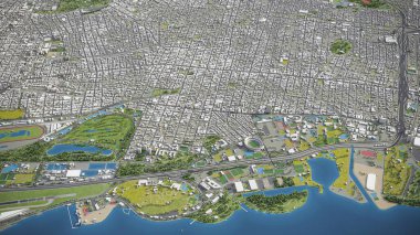 Buenos Aires - 3D model hava görüntüleme
