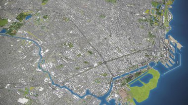 Buenos Aires - 3D model hava görüntüleme