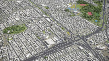 Buenos Aires - 3D model hava görüntüleme