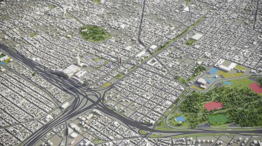Buenos Aires - 3D model hava görüntüleme