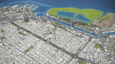Buenos Aires - 3D model hava görüntüleme