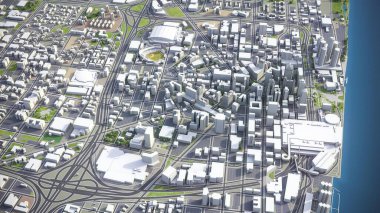 Detroit - 3D model hava görüntüleme