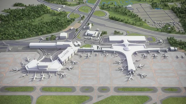 Μόσχα Sheremetyevo Διεθνές Αεροδρόμιο Μοντέλο Εναέρια Απόδοση — Φωτογραφία Αρχείου
