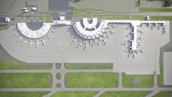 Riogaleao Διεθνές Αεροδρόμιο Tom Jobim Gig Μοντέλο Εναέρια Απόδοση — Φωτογραφία Αρχείου