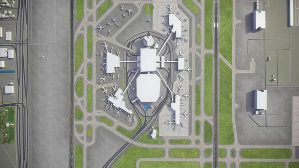 Αεροδρόμιο Tampa Tpa Μοντέλο Εναέρια Απόδοση — Φωτογραφία Αρχείου