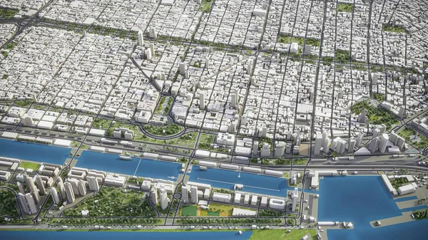 Buenos Aires - 3D model hava görüntüleme