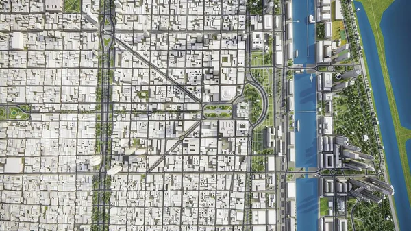 Buenos Aires - 3D model hava görüntüleme