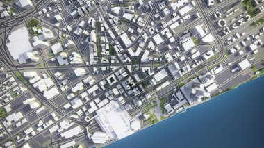 Detroit - 3D model hava görüntüleme