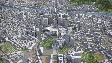 Daha Büyük Paris - 3D model hava görüntüleme