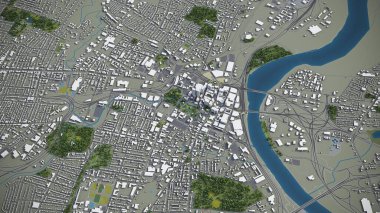 Hartford - 3D model hava görüntüleme