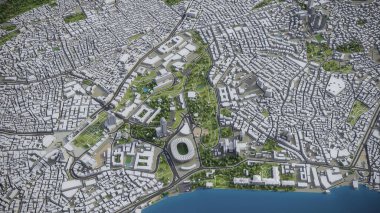İstanbul - 3B model hava görüntüleme