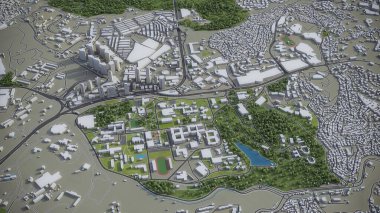İstanbul - 3B model hava görüntüleme