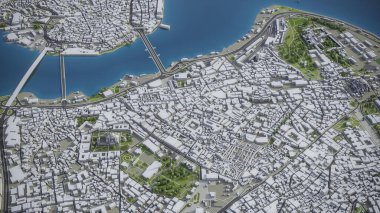 İstanbul - 3B model hava görüntüleme