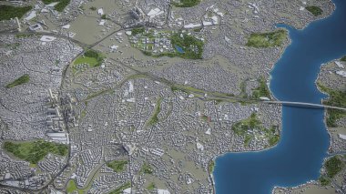 İstanbul - 3B model hava görüntüleme