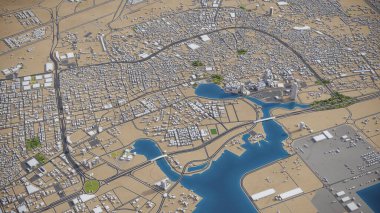 Jeddah - 3B model hava görüntüleme
