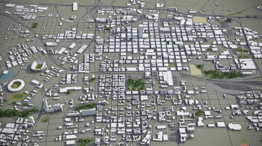 Johannesburg - 3D model hava görüntüleme