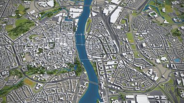Maastricht - 3B model hava görüntüleme