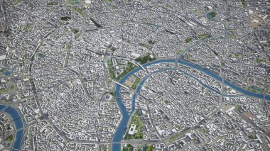 Moskova - 3D model hava görüntüleme