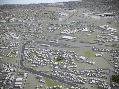 Mumbai - 3D model hava görüntüleme