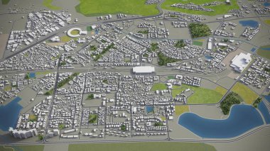 Navi Mumbai - 3D model hava görüntüleme