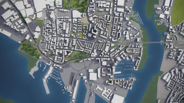 Southampton - 3D model hava görüntüleme