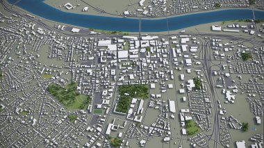 Springfield - 3D model hava görüntüleme