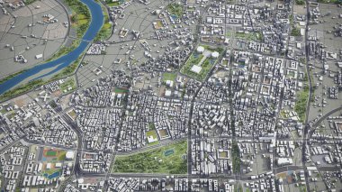 Taipei - 3B model hava görüntüleme
