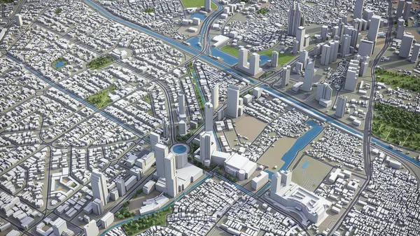 Jakarta - 3B model hava görüntüleme