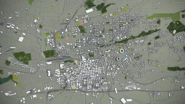 Johannesburg - 3D model aerial rendering
