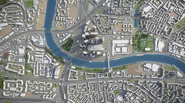 Moskova - 3D model hava görüntüleme