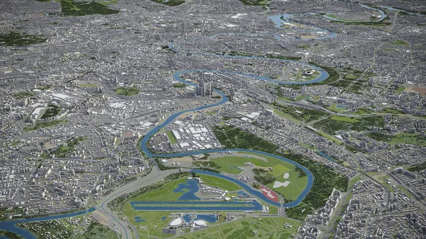 Moskova - 3D model hava görüntüleme