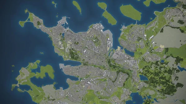 Reykjavik - 3B model hava görüntüleme