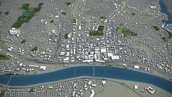 Springfield - 3D model hava görüntüleme