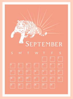 2022 yılı için aylık takvim. Hafta cumartesi başlıyor. Aylık planlama şablonu