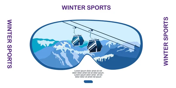 Design Tempt Winter Sports Homo — стоковый вектор