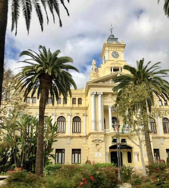 Malaga, Spanien - 29. Dezember 2019: Rathaus von Malaga — Stockfoto