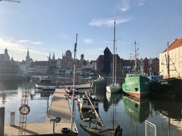 Gdansk, Polonia - 16 de octubre de 2018: Gdansk Marina — Foto de Stock