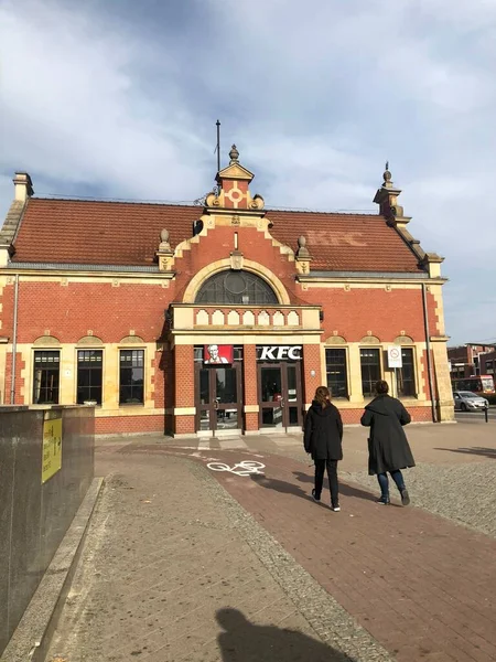 Gdansk, Polonya - 16 Ekim 2018: Gdansk KFC