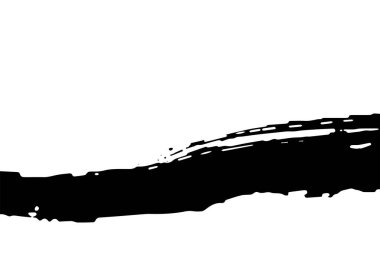 Sert desenli el yapımı siyah fırça darbesi. Bu soluk çizgilerin bir deseni bir fırça ile çizilmiş.