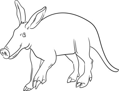 Çocuk için Renklendirme Kitabı - Hayvan Serisi Yerdomuzu