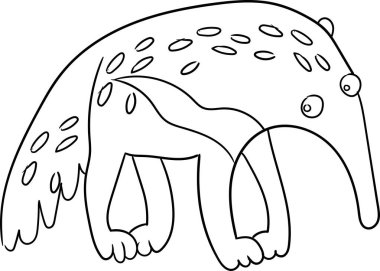 Çocuk için Renklendirme Kitabı - Hayvan Serisi Yerdomuzu